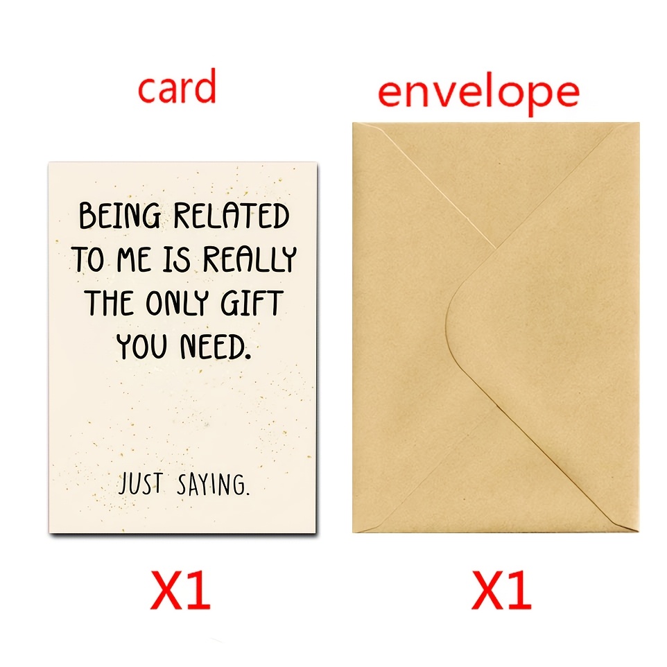 TEMU A, Funny Birthday Card For , Humorous And Cute Joke Birthday Card, For Cousins Nieces And Nephews Mom And Dad, Fun Happy Birthday Gifts For With