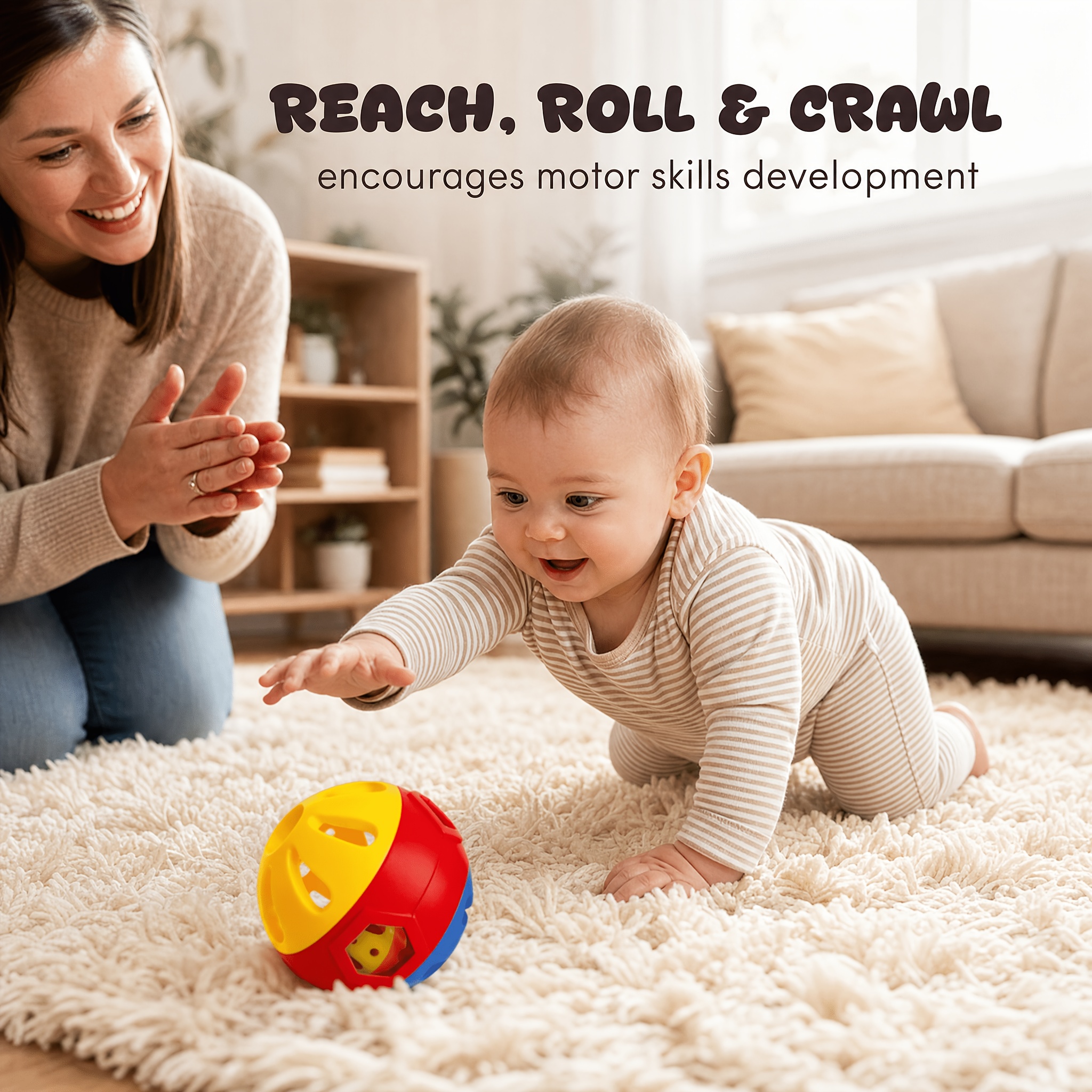 ICELENG Baby Grasp Ball for 6+ Months Toddlers