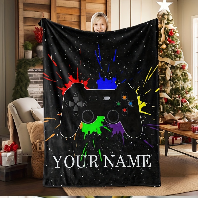 

Customizable Blanket - , Fleece Personalized - For Gamers, & Adults - For , ,