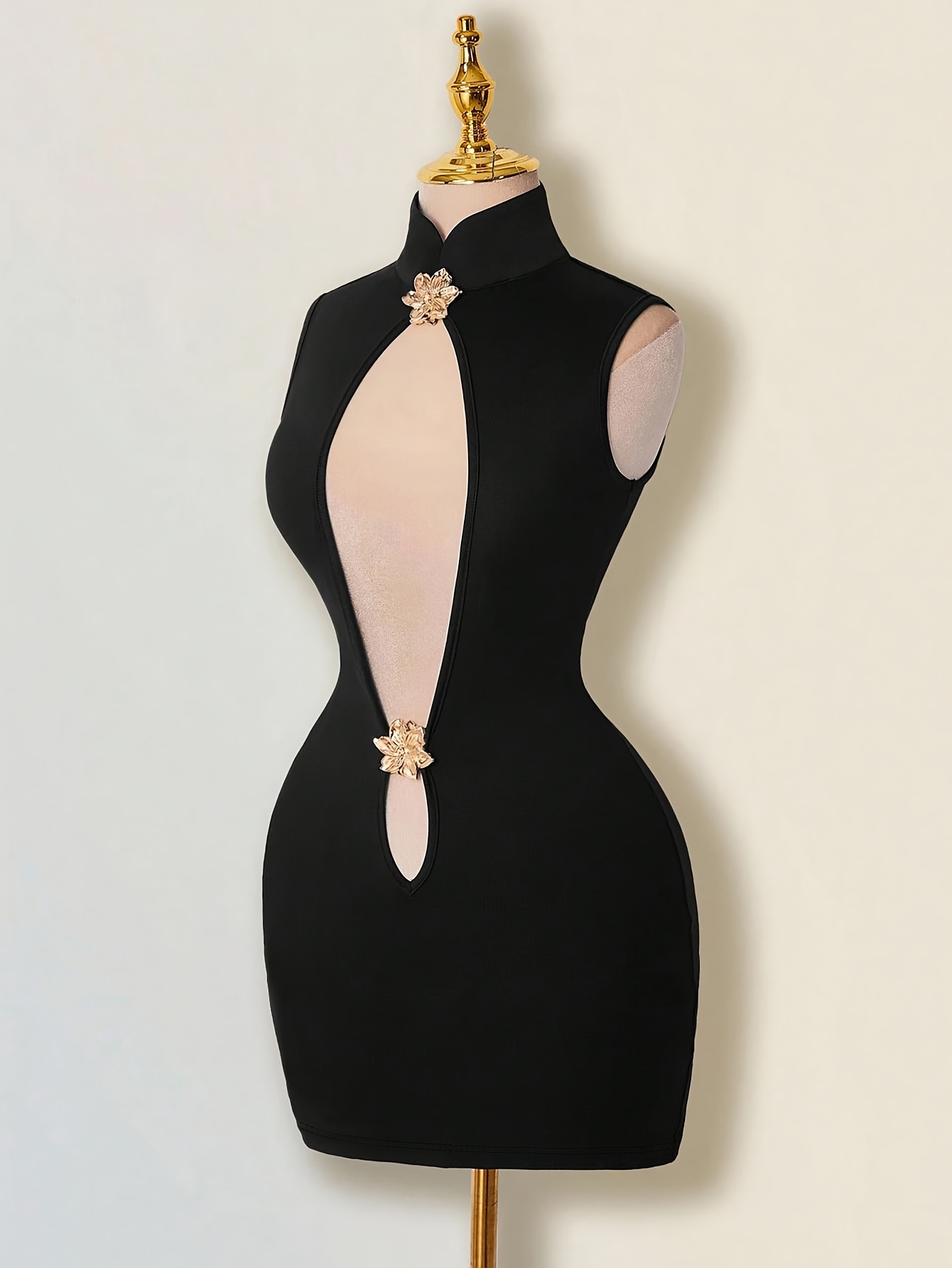 black mesh dresses for women Bebe Women's Rib Mock Neck Maxi Dress with Powermesh