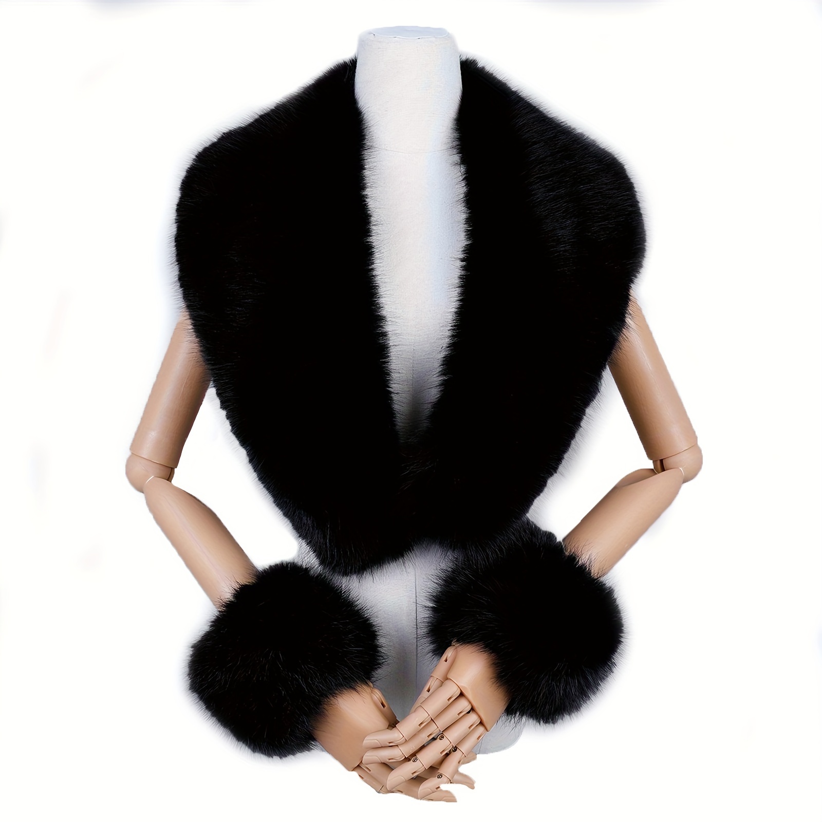 

Fur Set For Women, 100% Polyester, , Knitted, Decorative & , Cuffs, , No For