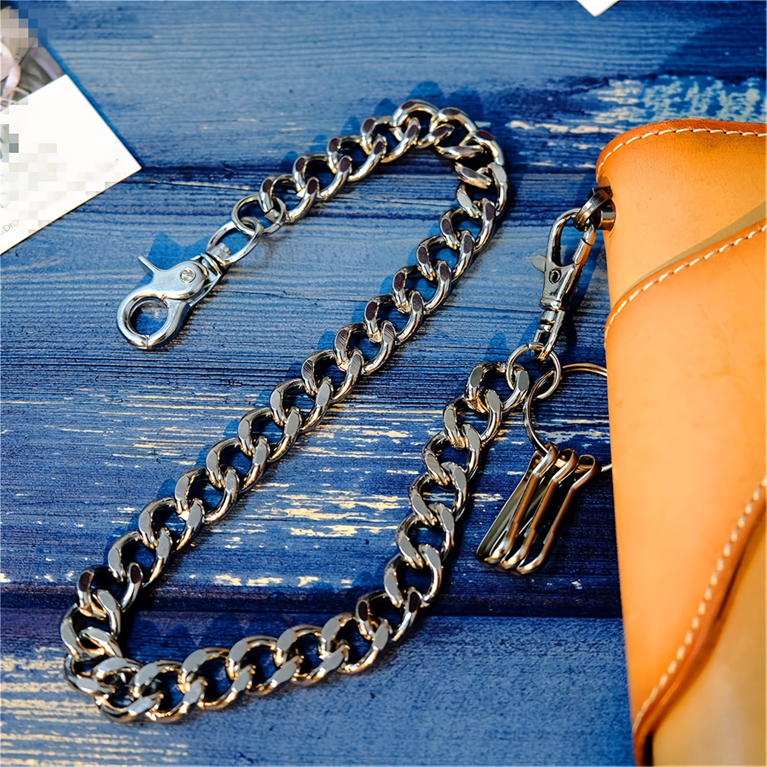 Image of Wallet Chain Pants Chain Belt Chain Luggage Additions Hip Hop Punk Jeans Chain Key Chain Goth Additions For Women Men Travel Accessory