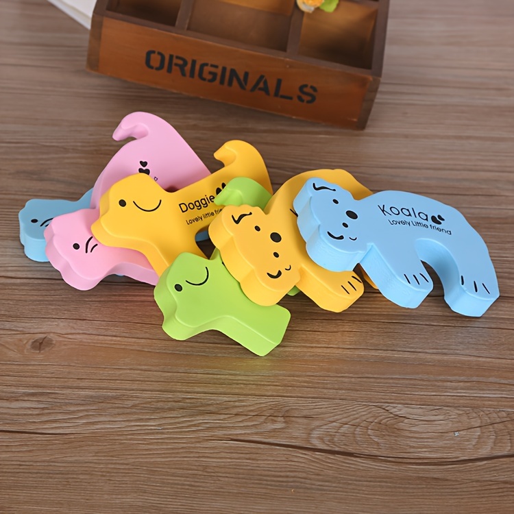 2 pack cute animal pattern   thickened sponge   anti   hand protection windproof door wedge no latex material details 6