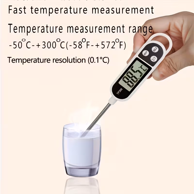 electronic digital thermometer food thermometer bbq oil thermometer return water thermometer room temperature milk powder electronic probe electronic thermometer milk thermometer without battery Product details 3