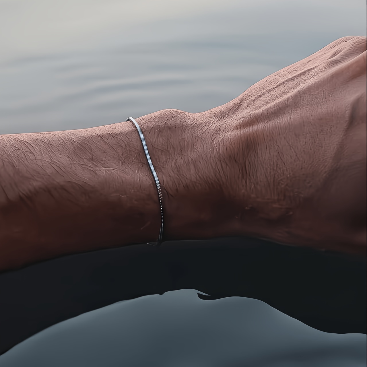 Men's Minimalist Snake Chain Stainless Steel Bracelet