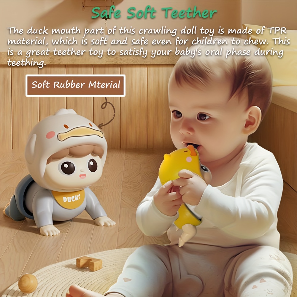 crawling toy childrens toy tummy time and head raising training with music and parental voice childrens gift interactive walking and moving sensory toy suitable for girls and boys Product details 6