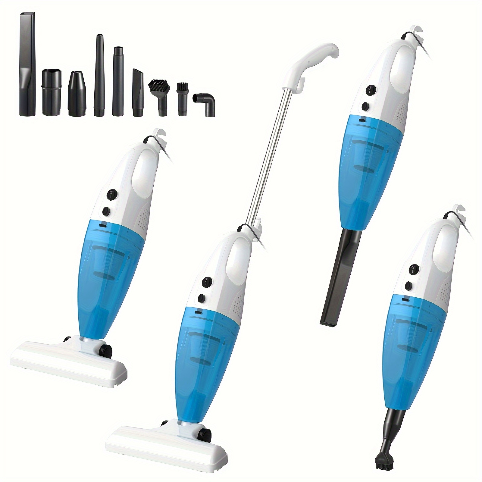 

Powerful 500w Vacuum Cleaner -14kpa Suction, , Anti Tangling Hair, With Long Rope And Accessories