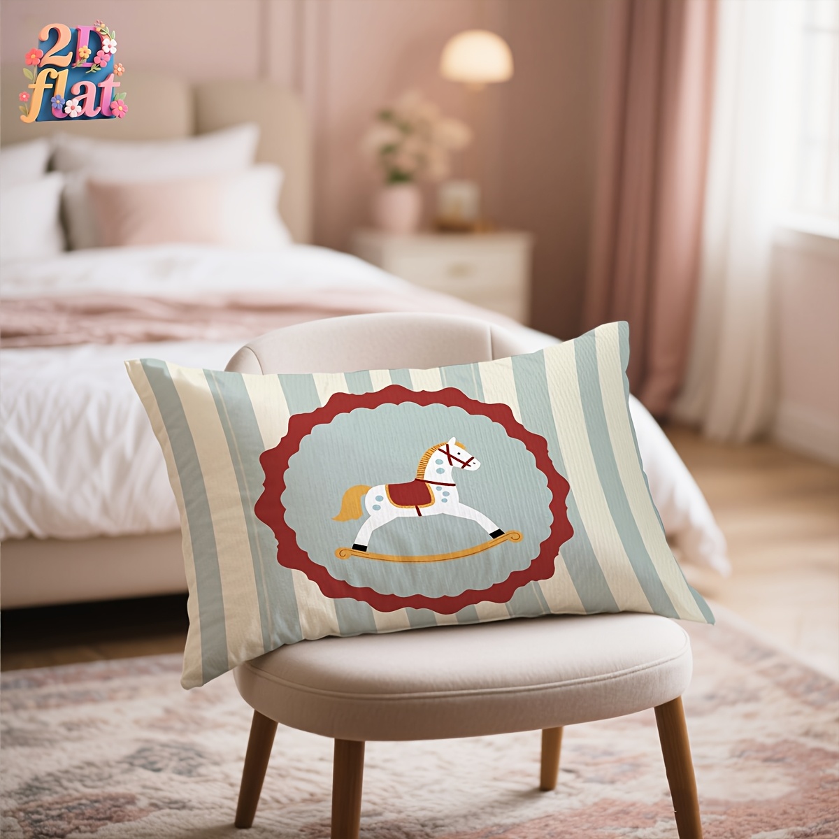 TEMU 1pc Small Pillowcase, Pillow Insert Not Included, 2d Flat Printing, Vintage Themed Printed Pattern Pillowcase, Pillow Insert Not Included,