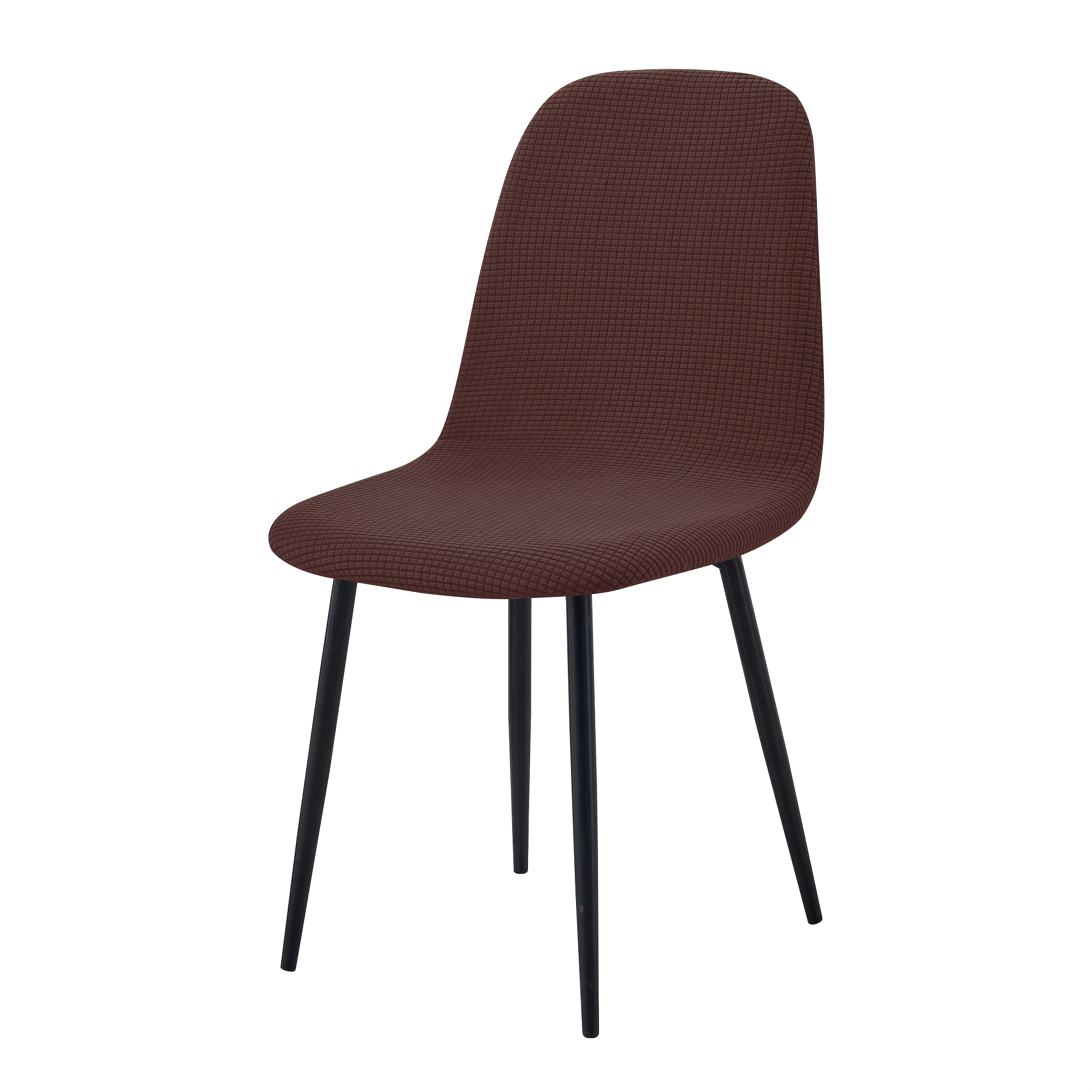 TEMU 1pc Jacquard Corn Husk Check Shell Chair Cover, Dining Chair Protector