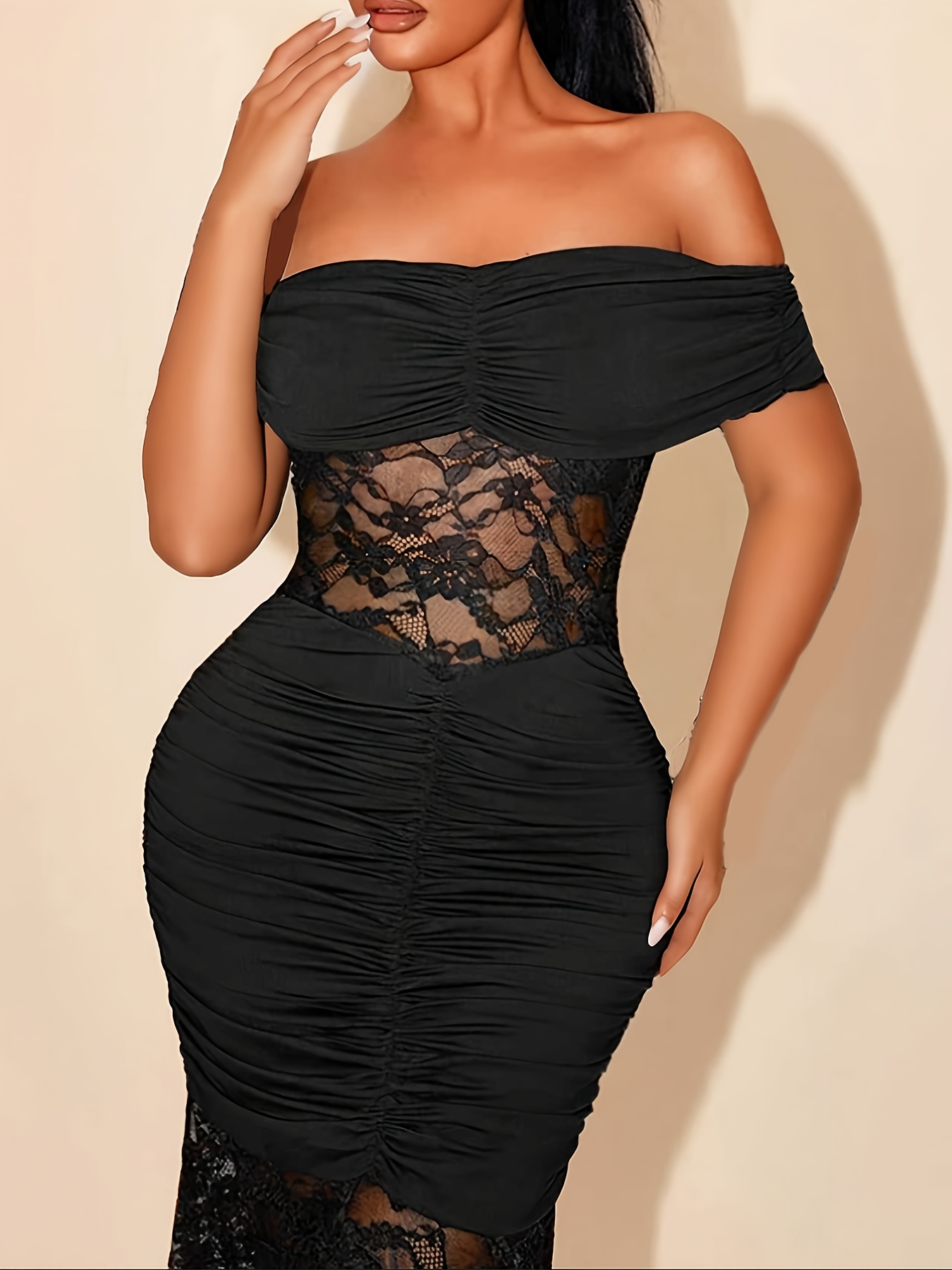 joyfolie lace dress Joyfolie Women's Joia Maxi Boho Dress in Forest, Extra Large main image 1