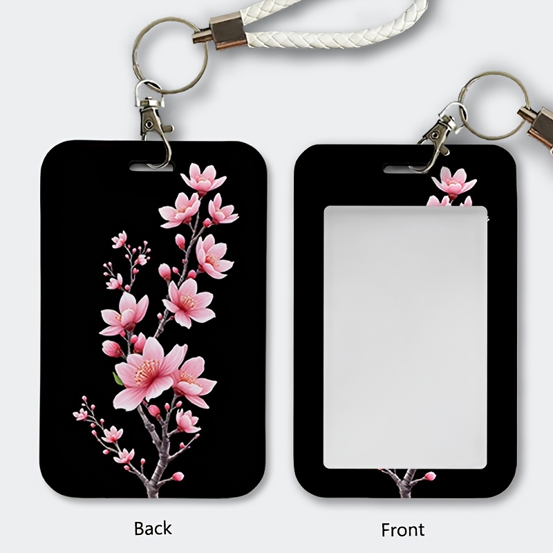 TEMU Étui de protection pour badge d'identification 2D, étui de protection pour carte d'étudiant/carte de bus, porte-cartes avec clip, porte-badge,