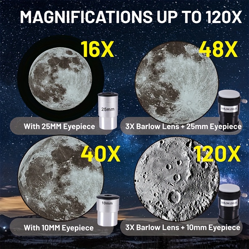 120x Zoom Moon 70400 High-Magnification Astronomical Telescope