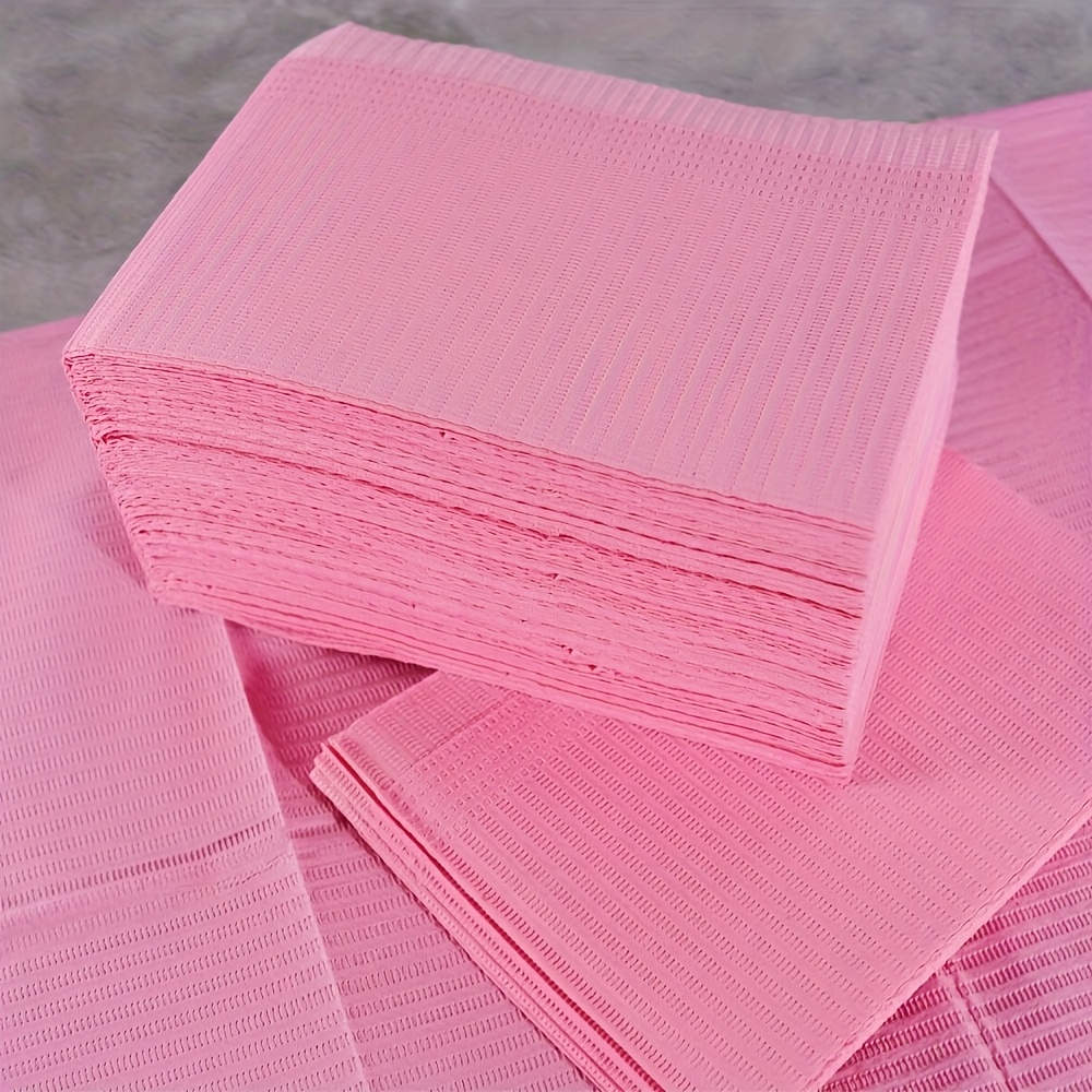 TEMU 65 almohadillas desechables para uñas - Tapete plegable para mesa de uñas, para papel de práctica de uñas acrílicas de escritorio, tapete de