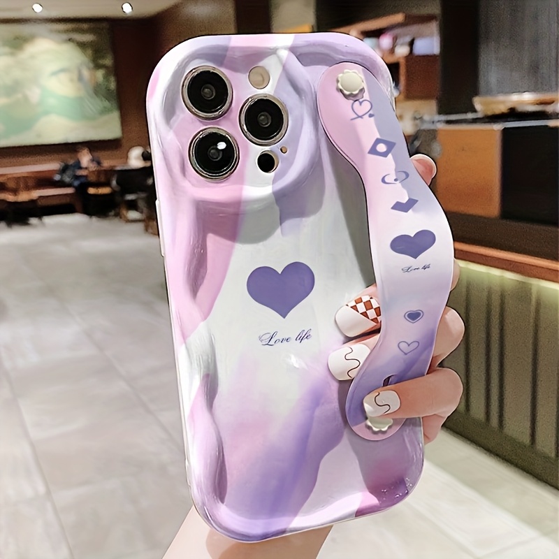 TEMU Phone Case: Smudged Heart Phone Case, Suitable For Iphone 17 Air/16 Pro Max/15/14/13/12/11, Galaxy