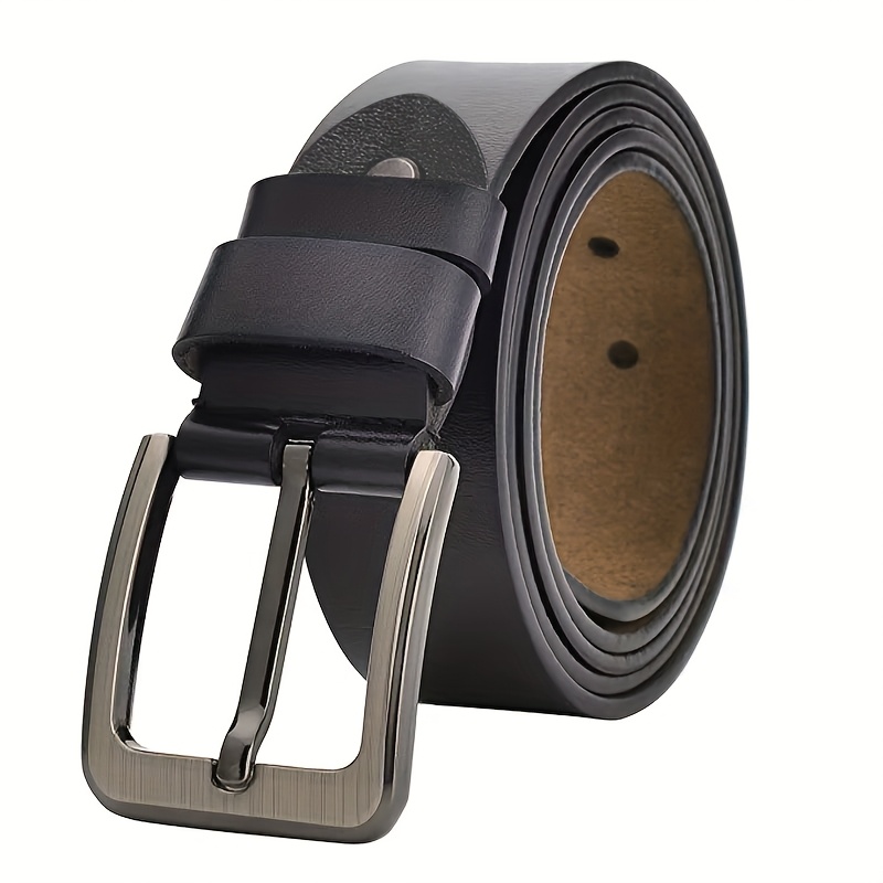 TEMU 1pc Men's Waist Belt Extended By 130 140 150 160 170cm In Large Size, Retro , Two-layer Cowhide Material Suitable For Father's Day, Valentine's