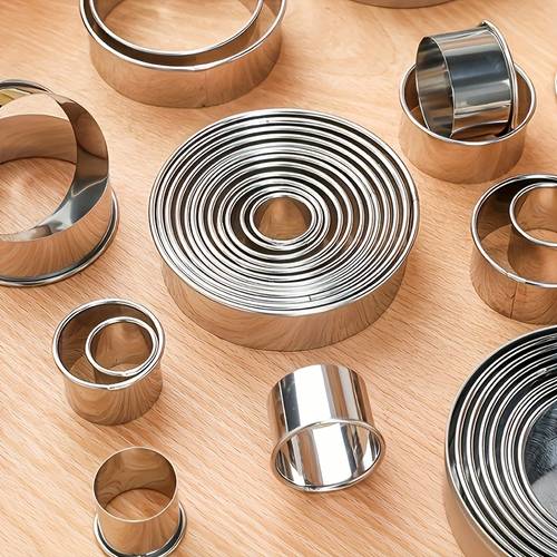 11pcs cake ring set halloween christmas special edition reusable non stick mousse and pastry mold tools suitable for spooky and festive desserts multi size cookie cutters essential for cake baking enthusiasts