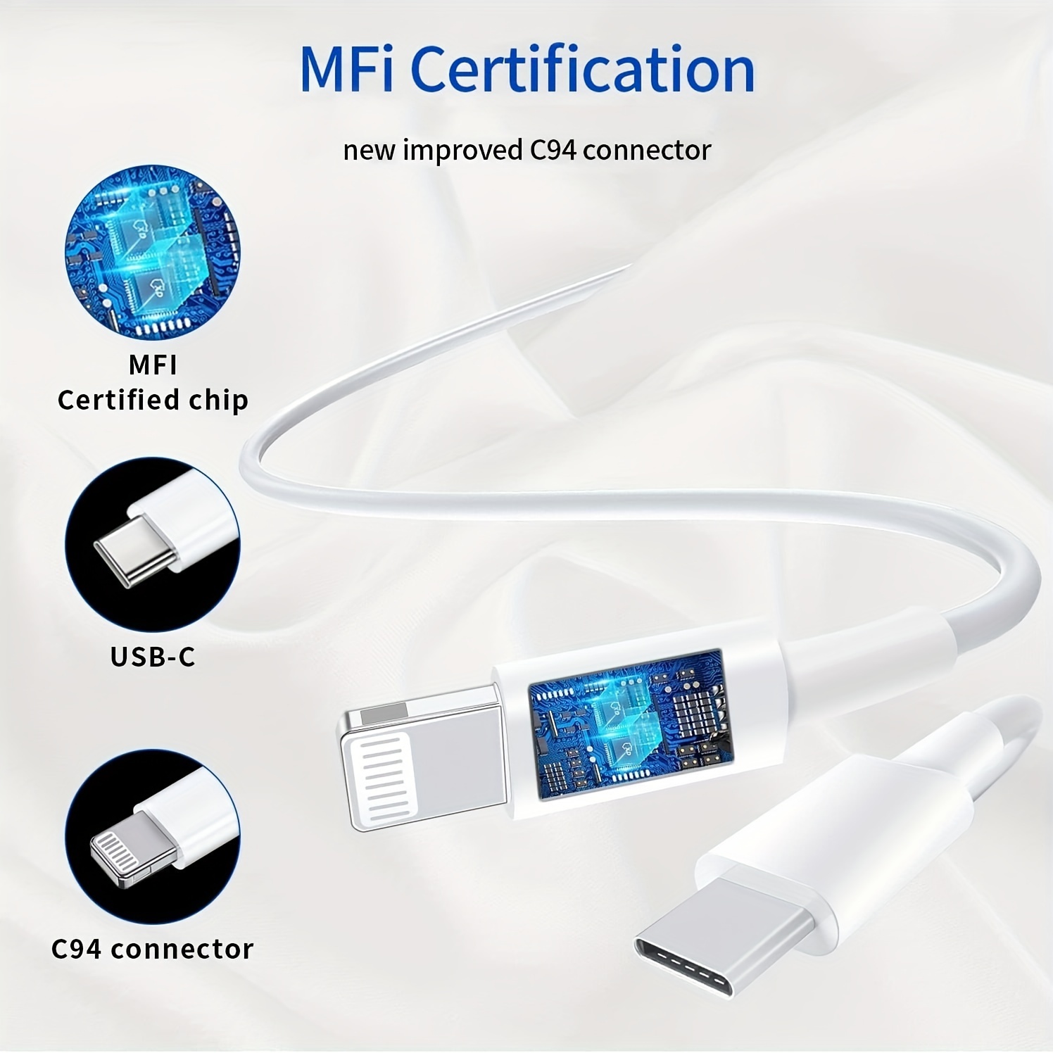 USB C auf Lightning Kabel, iPhone Ladekabel MFi Zertifiziert Typ C
