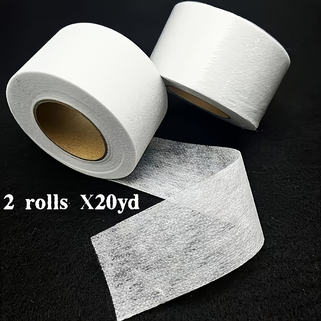 E-shop 2 Rollen à 20 Yards/Rolle Bügelvlies - Mittelschweres -Gewebe, geeignet für Nähen, Kleidung -DIY