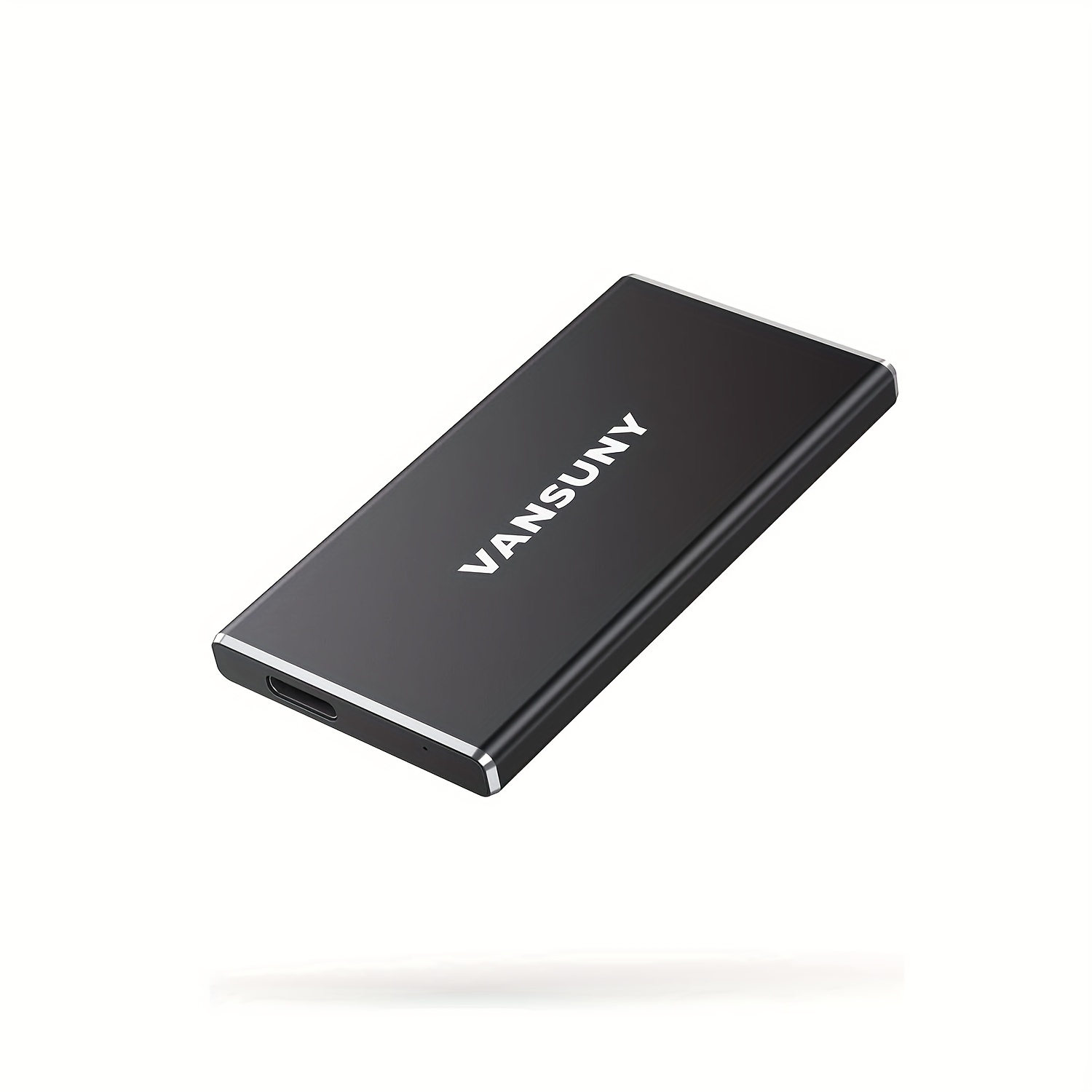 TEMU Vansuny 250gb/500gb/1tb Portable External Ssd, Usb 3.1 Gen2 500mb/s Data Transfer, Metal Usb C Mini Portable External Solid State Drive For Pc,