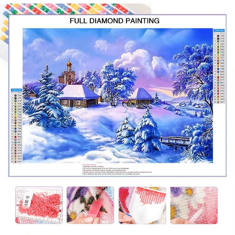 

vivid Canvas" Scenic Landscape 5d Diamond Painting Kit, 15.7x19.7in, Full Round Drill With Tools, Canvas Art For Beginners, Frameless Mosaic Wall Decor Craft