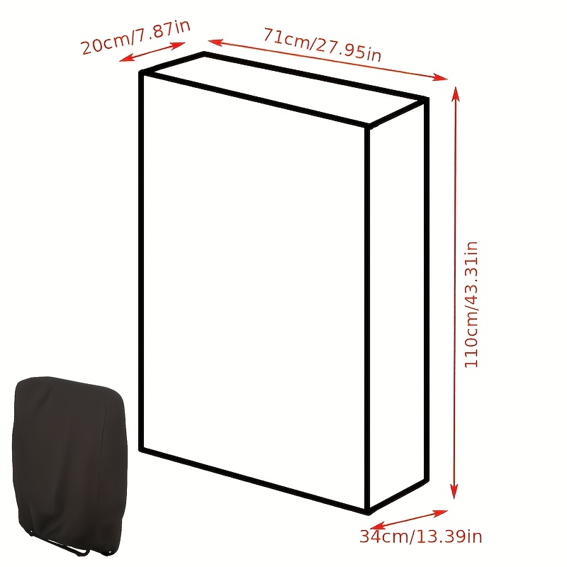 E-shop 1 Stück Outdoor Oxford-Stoff Klappstuhlbezug, Schutz für Stühle, geeignet für Terrasse, schützt vor Blättern, Vogelkot Sand