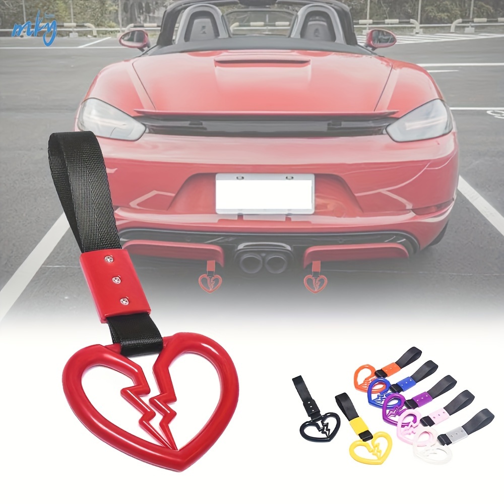 Jdm Car Decoration Pull Ring Heart shaped Car Rear Bumper - Temu