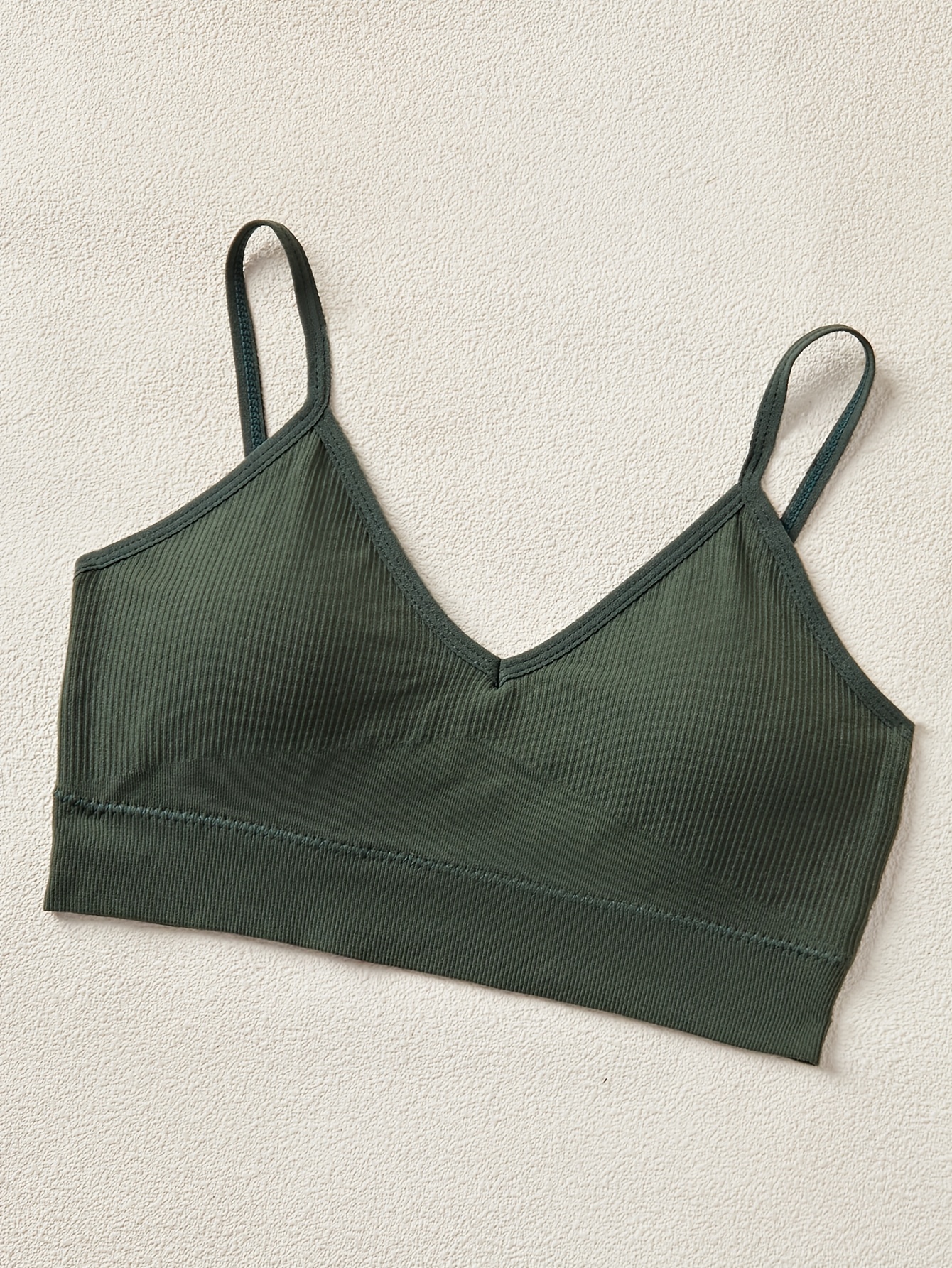 Women's 7-Pack Seamless Solid Color Bralettes, High Support