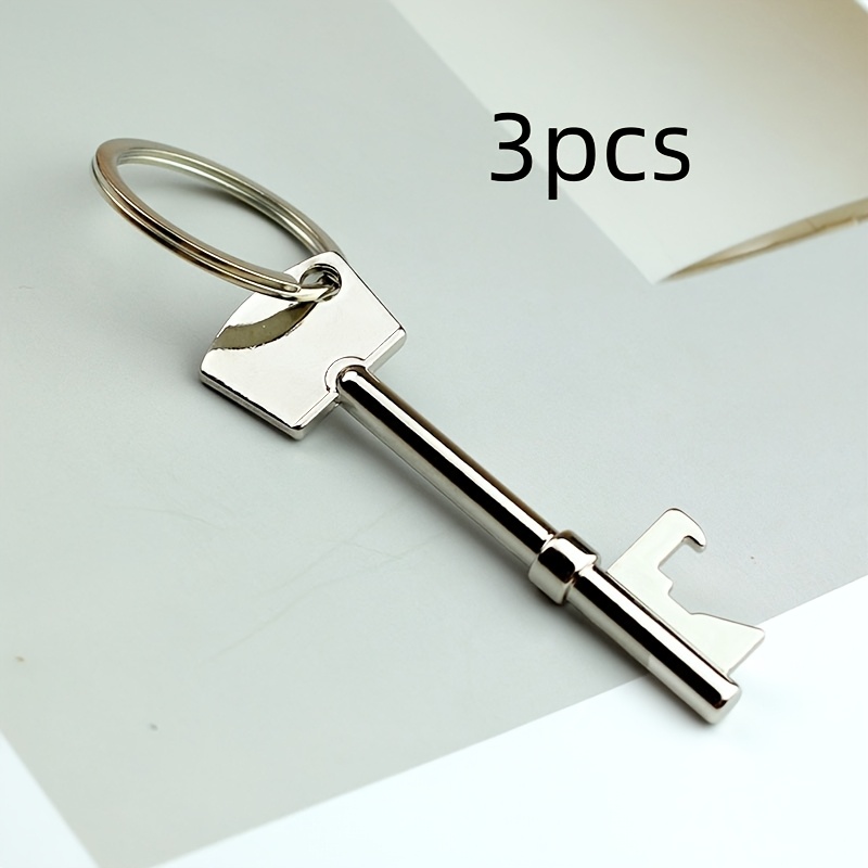 3pcs Beer Bottle Opener Keychain / Car Key Fob / Portable Bottle Opener Screwdriver