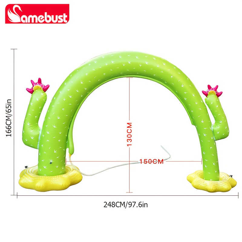 2d flat 3d 2d flat 3d   inflatable cactus and elephant water   garden stakes for halloween and christmas decor
