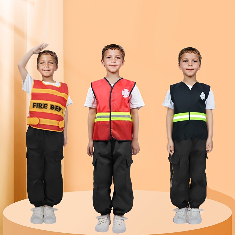 2pcs fire costume set kids firefighter police Temu Australia