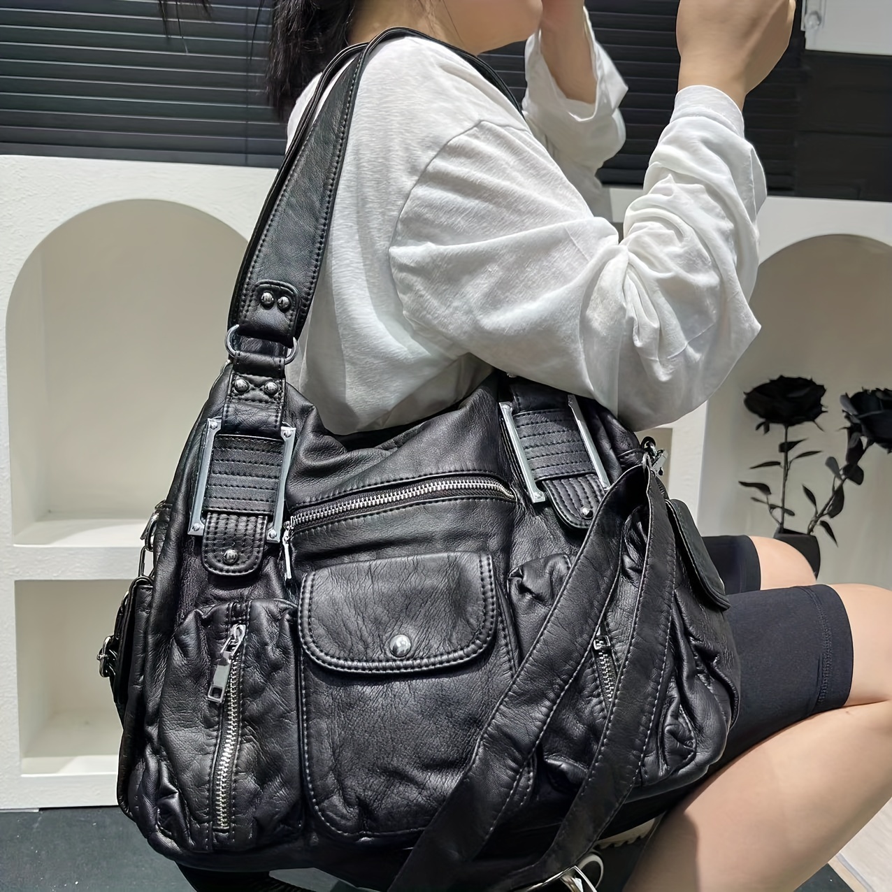 

Y2k Bag For - Shoulder & , Zip , Multiple , Removable , Lined - Fashionable - Handbag - Guangzhou