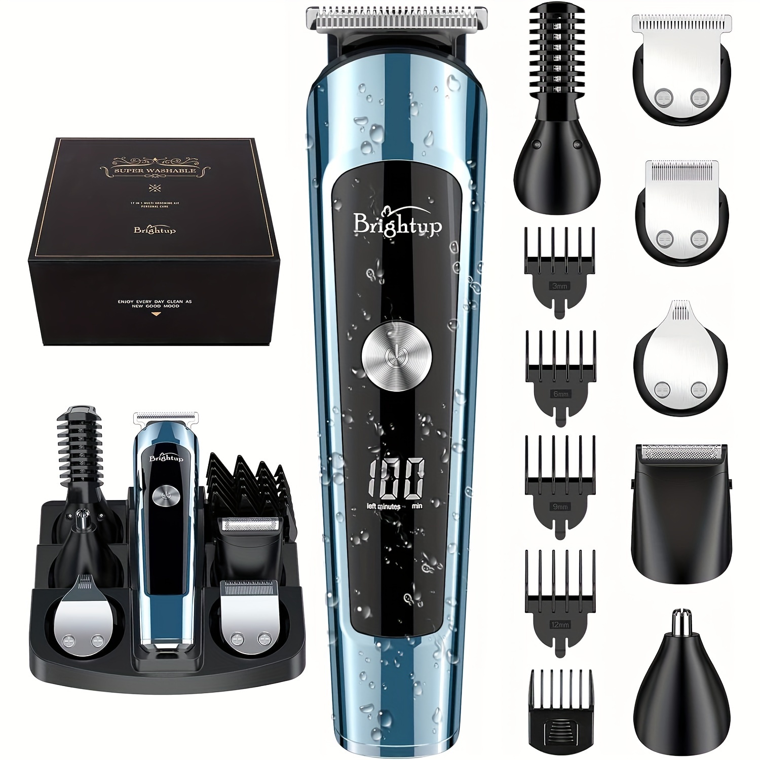 

Beard Trimmer For Men, Electric Razor Hair Trimmer, Cordless Hair Clippers Shavers For Men, Mens Grooming Kit For Nose Mustache Body Facial, Gifts For Men Husband Father