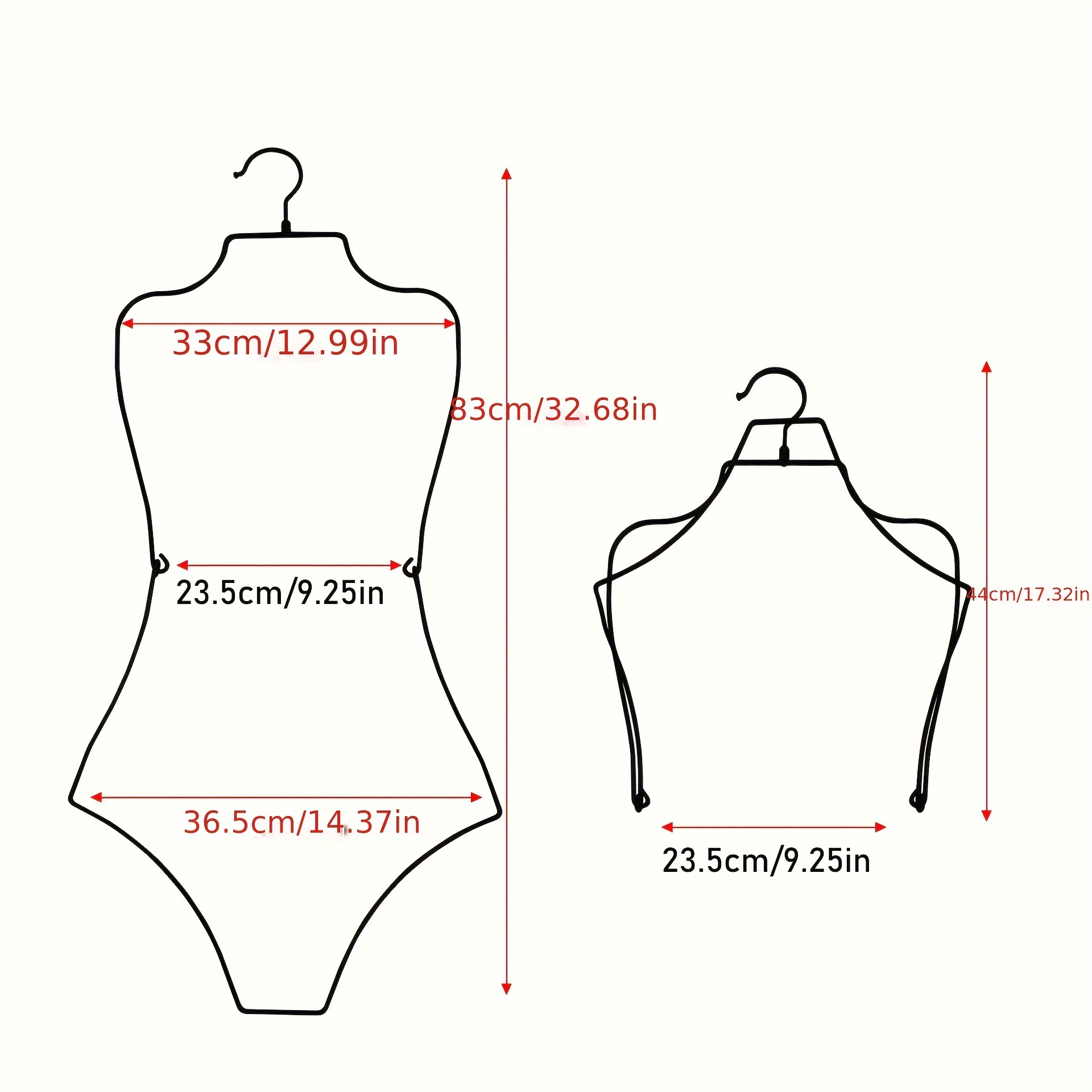 Top Swivel Hook Foldable Design Swimsuit Hanger Bathing Suit Body