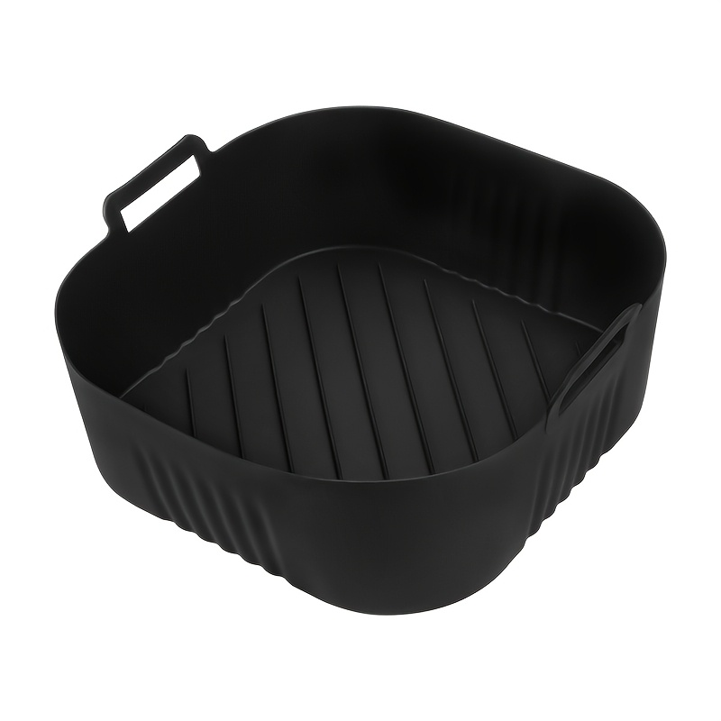Image of 1/2pcs The Silicone Baking Pan Suitable For Air Fryers, Including Na230, Ninja180, Cosor 15.5l - 6l - 6.2l, Etc. It Has Non - Stick Surface And In Air Fryers, Ovens, And Microwaves.