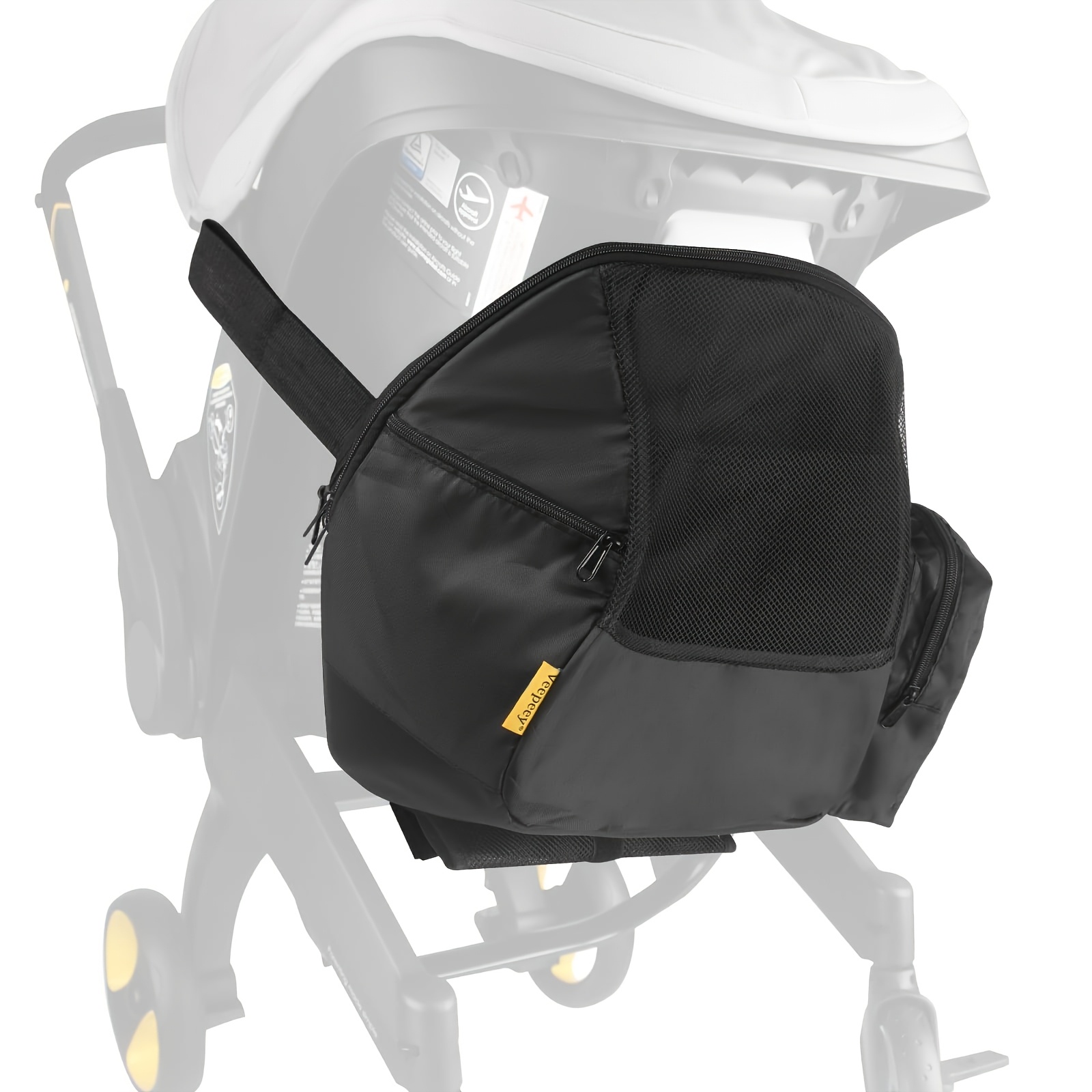 Image of Travel Bag, Bag And Stroller Organizer To Car Seat Stroller, Airplane Diaper Bag, Stroller Bag