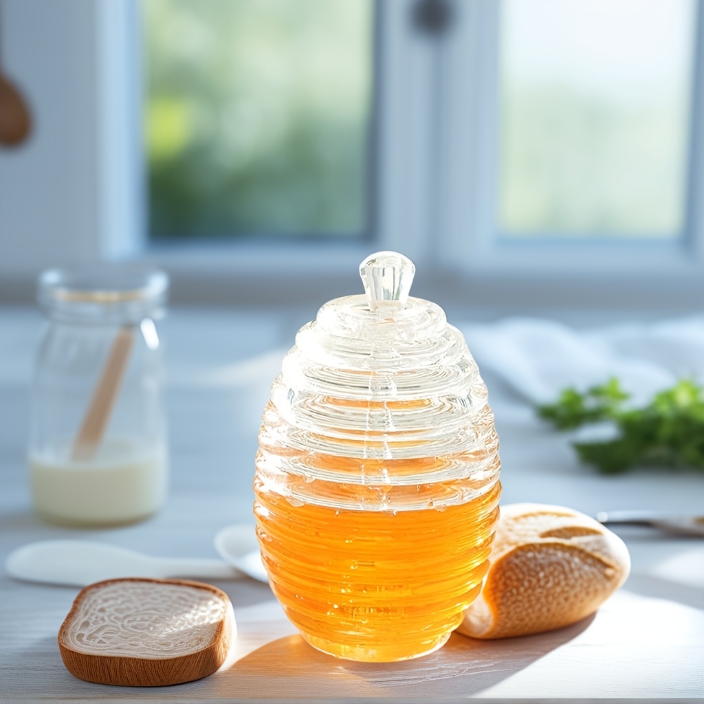 Syrup Dispenser Set Of 6 Glass Bottle Honey Maple Syrup