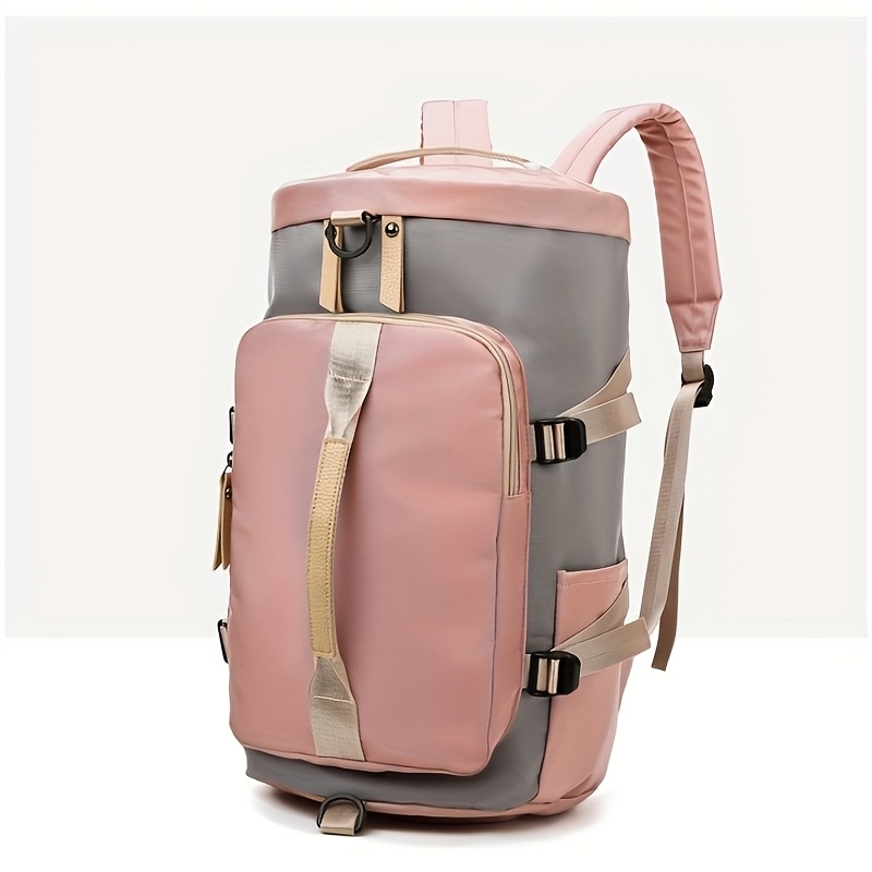 TEMU Large Capacity Multi-functional Travel Backpack With Shoe Compartment - Durable Polyester, Zip Closure, Sports & Yoga Gear Bag, Gym Duffel Bag|versatile Bag|secure Zipper Closur