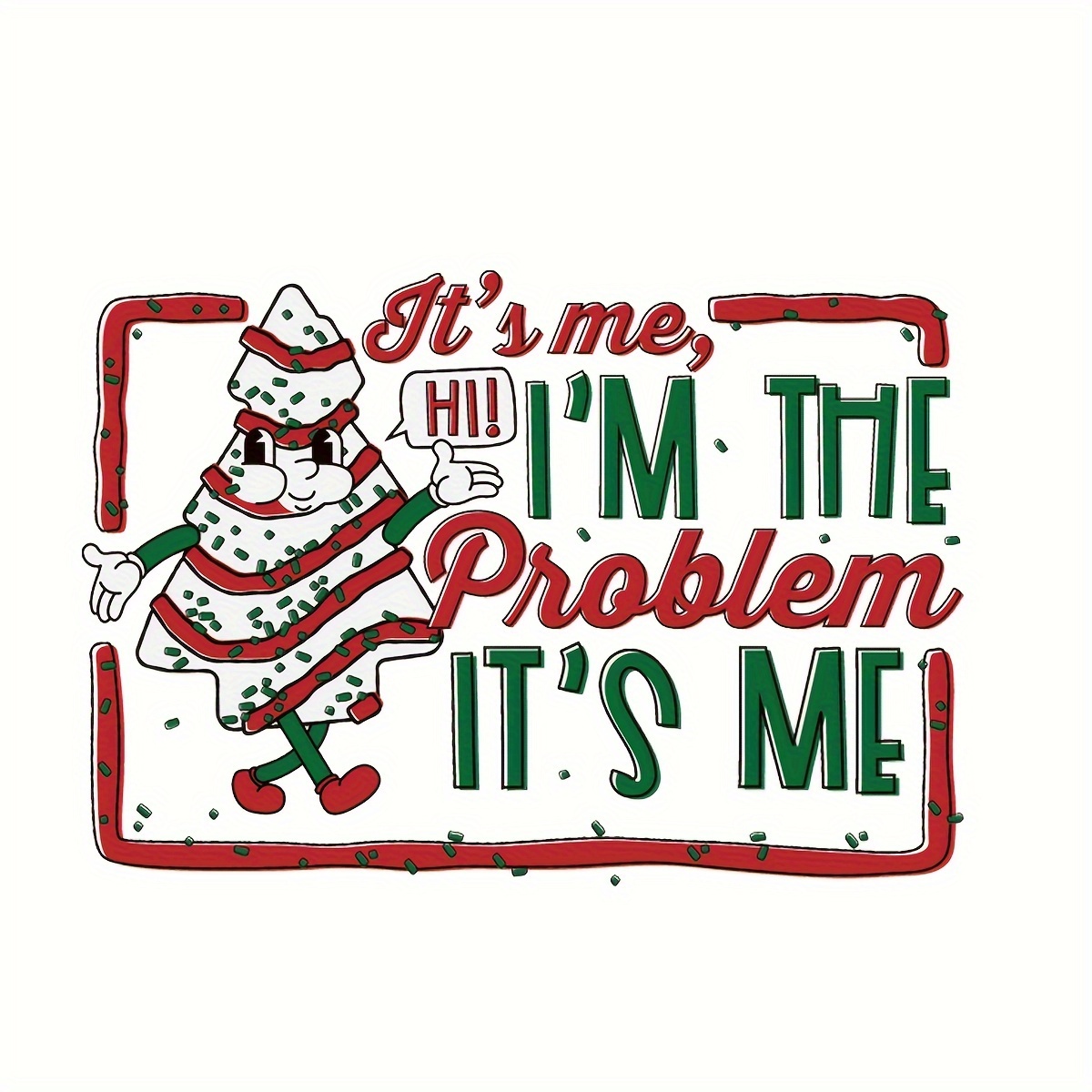 

1pc Christmas Iron-on Decal - Pvc, For Diy T-shirts, Hoodies, , Backpacks &