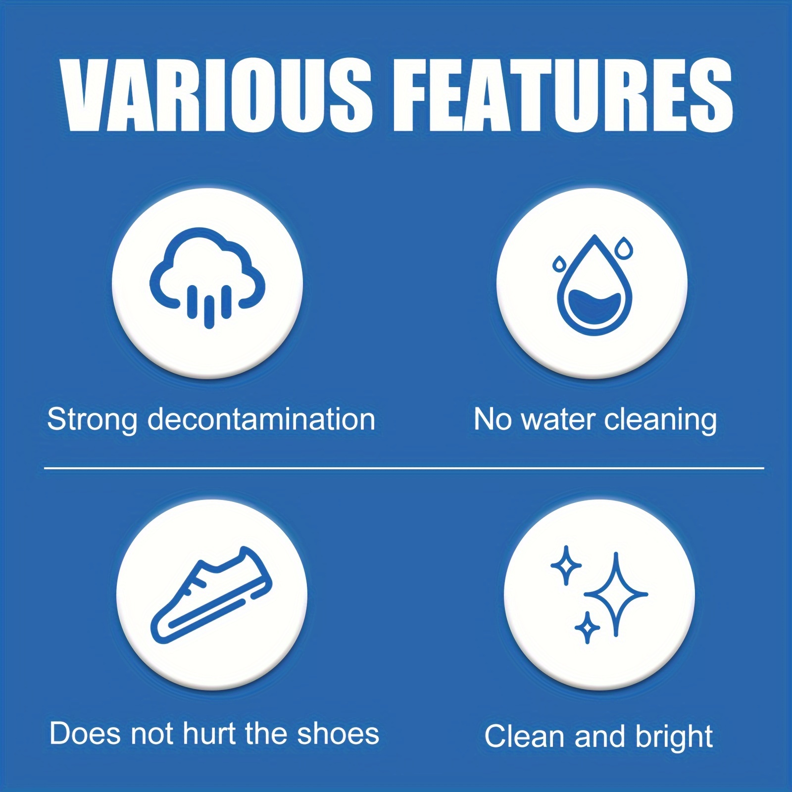 100g/3.53oz Multi-purpose Canvas Shoe Cleaner For White Shoes And Sports Shoes, No-wash Stain Remover With Sponge