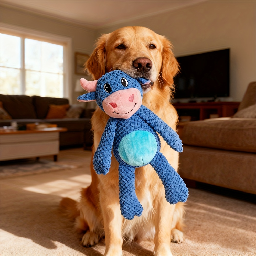 Extra-Large Pet Tear-Resistant Double-Layer Thickened Cartoon Plush Squeaky Toy, Extra-Sized Interactive Toy for Cats and Dogs