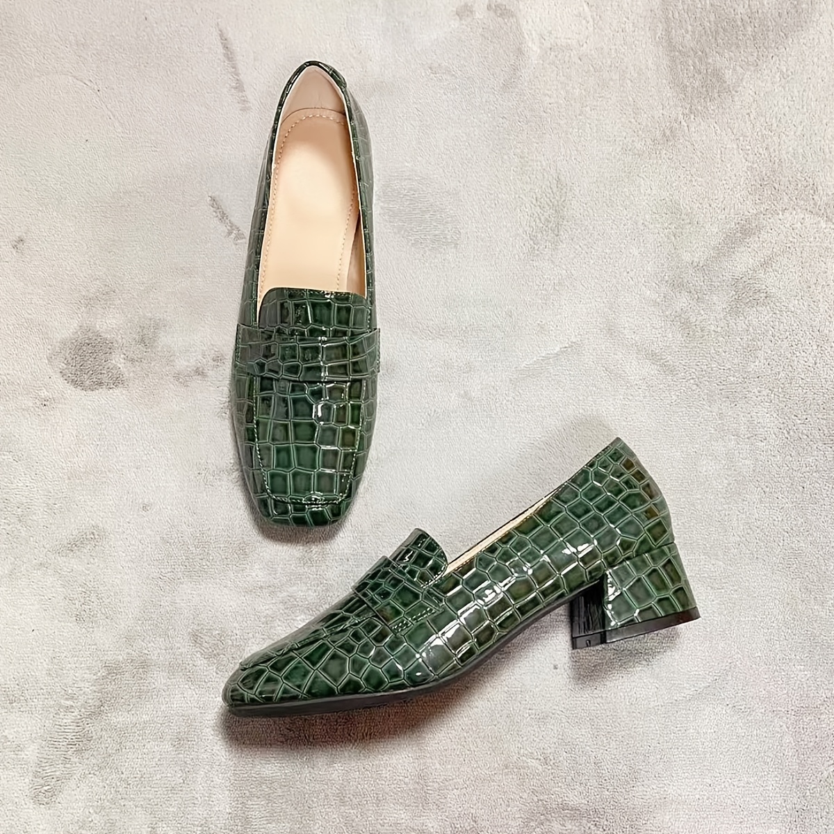 mocassini chic motivo pietra francese donna punta Temu Italy