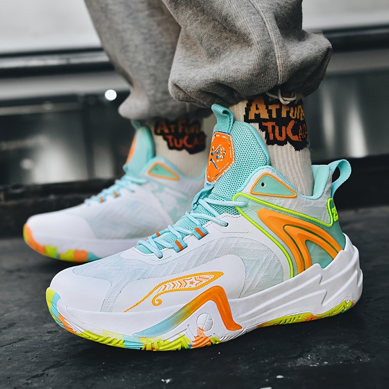 Unisex Couple's Low-Top Basketball Shoes Breathable Lightweight Design  with Vibrant Ergonomic Support for Men Women Ind