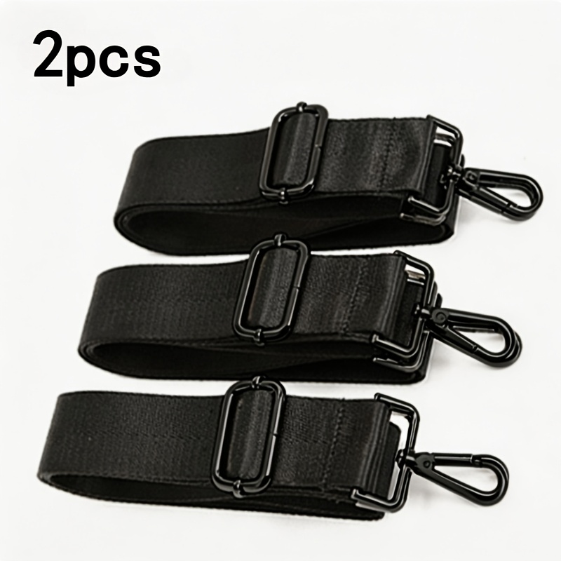 TEMU 2pcs [ Durable Nylon Strap] Durable Nylon Bag Strap With Metal Buckles - Versatile Shoulder & Crossbody Strap For Backpacks, Laptops, And
