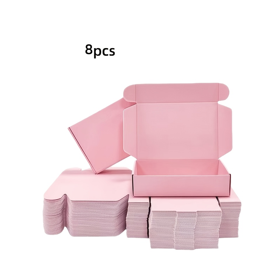 TEMU 8/22 Pack Corrugated Shipping Boxes, 5.9x3.9x1.37 Inches Foldable Mailing Boxes, Small Cardboard Mailer Boxes For Gift Packaging, Craft Storage,