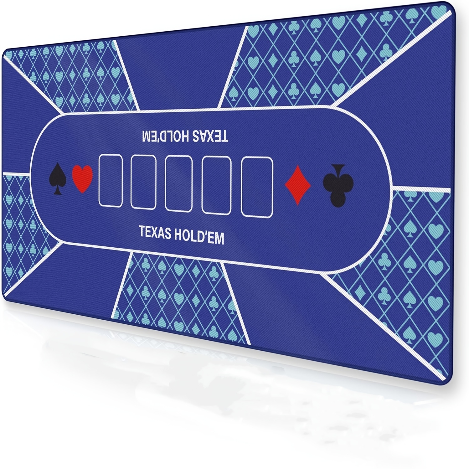 Poker Table Mat with Non-Slip Backing, Durable Design