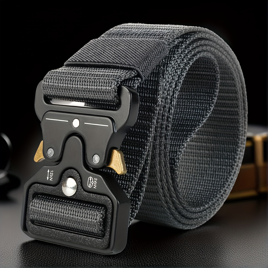 Men's Tactical Belt with Quick Release Buckle