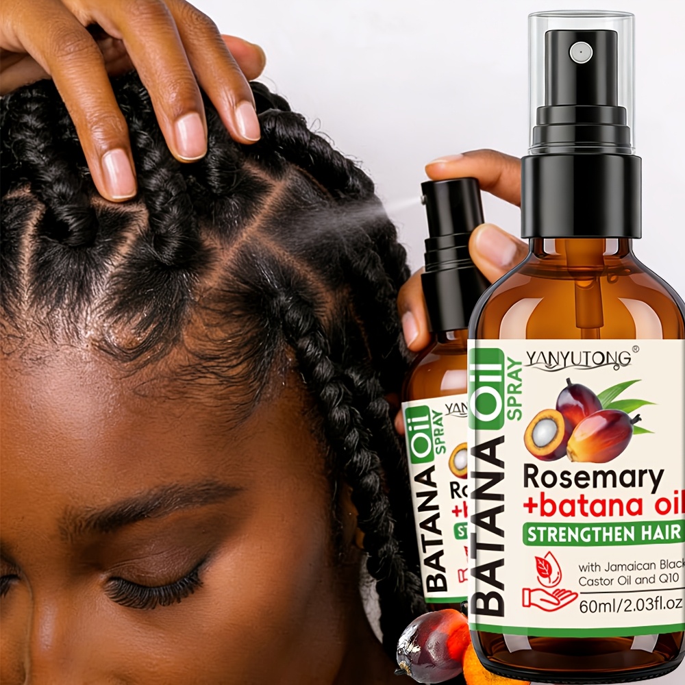 TEMU 60ml Batana Hair Spray, Deep Moisturizing For Dry Damaged , Nourishing Hair Care From Honduras, Gift