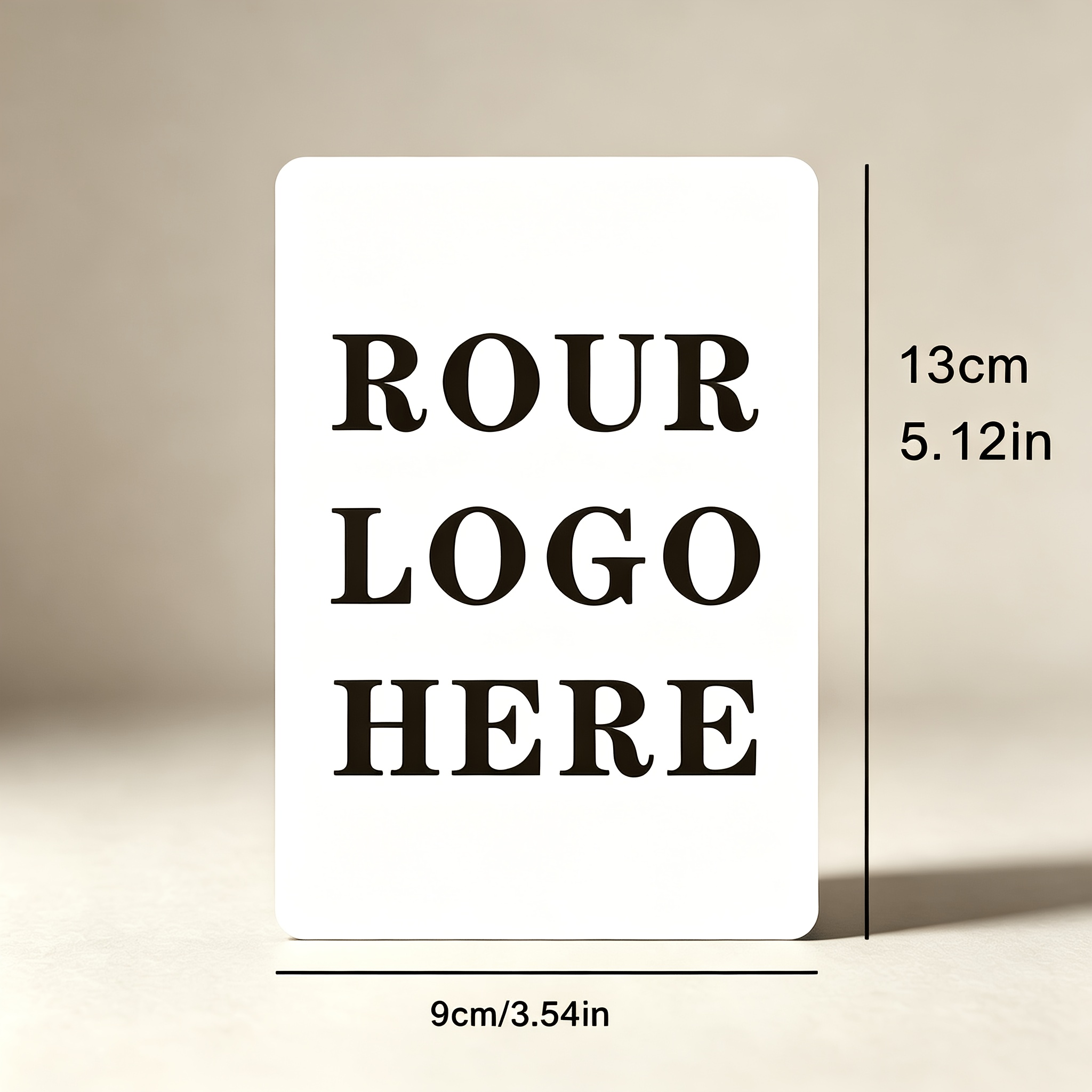 TEMU Rounded-corner Rectangular Custom Cards Printed With Logo And Text, Suitable For Brand Promotion Cards, Product Cards, And Store After- Cards.