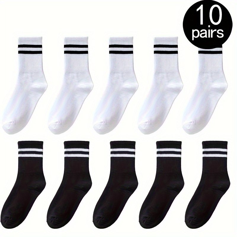 

10 paires de chaussettes courtes de compression hommes, à rayures, antidérapantes, polyvalentes , le en air, le - et la à .