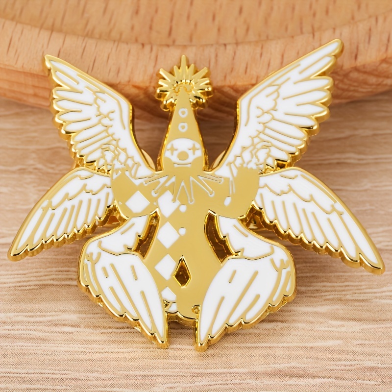 1pc Six Winged Clown Badge, Men's Cloth Decorative Brooch Accessoties, Perfect Gift For Birthday, Christmas, Anniversary, Valentine's Day